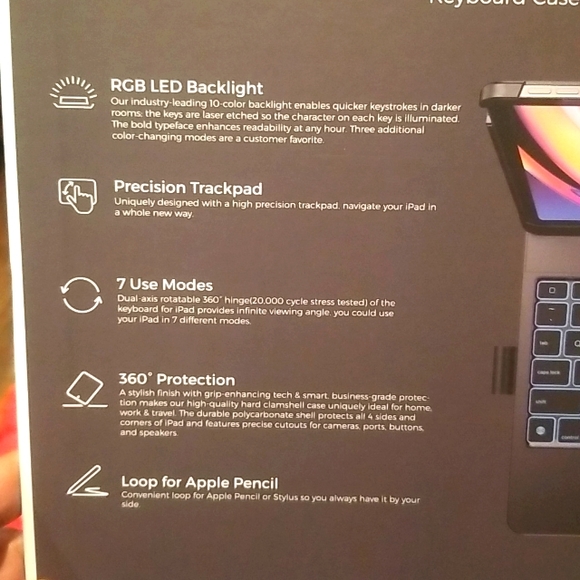 Touch wireless keyboard case - Picture 5 of 7